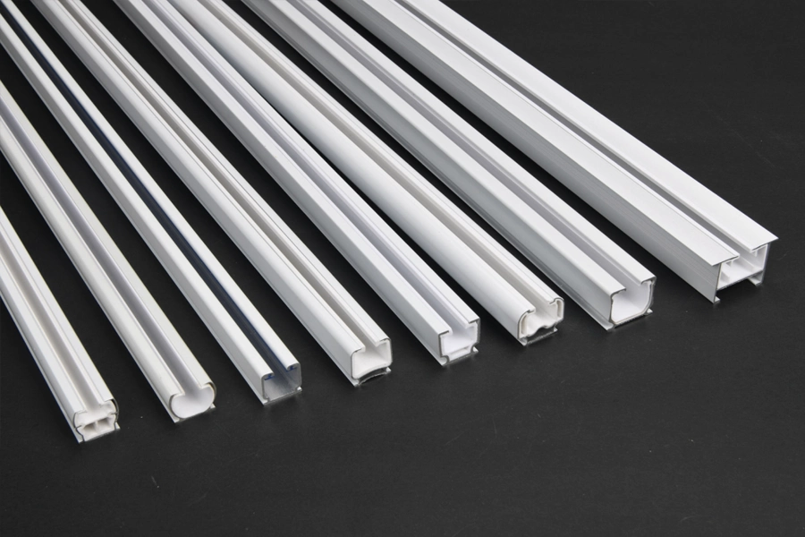 Home curtain track profiles
